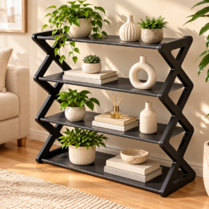 Folding shoe rack